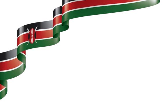 wavy kenyan flag